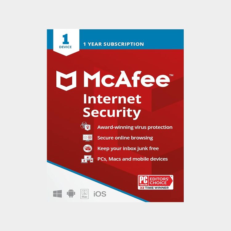 McAfee Internet Security | 1 device | 1 year